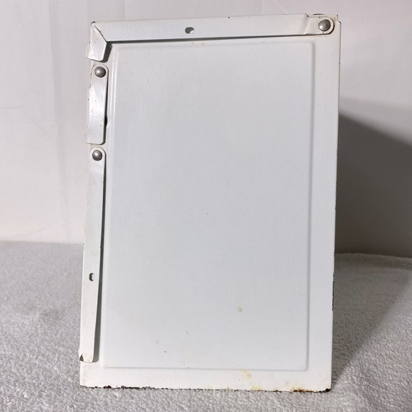 Vintage Ekco Unlimited White Metal Saran Wrap Tin Foil Paper Towel Dispenser - Picture 7 of 16